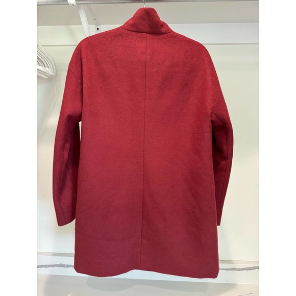 Old Navy Two-Pocket Full Zip Pea Coat‎ Merlot Size Medium - Picture 4 of 7